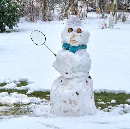 Badminton annulé – neige